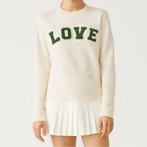 Love Sweatshirt Tory Sport French Terry Love Sweatshirt Tory Burch